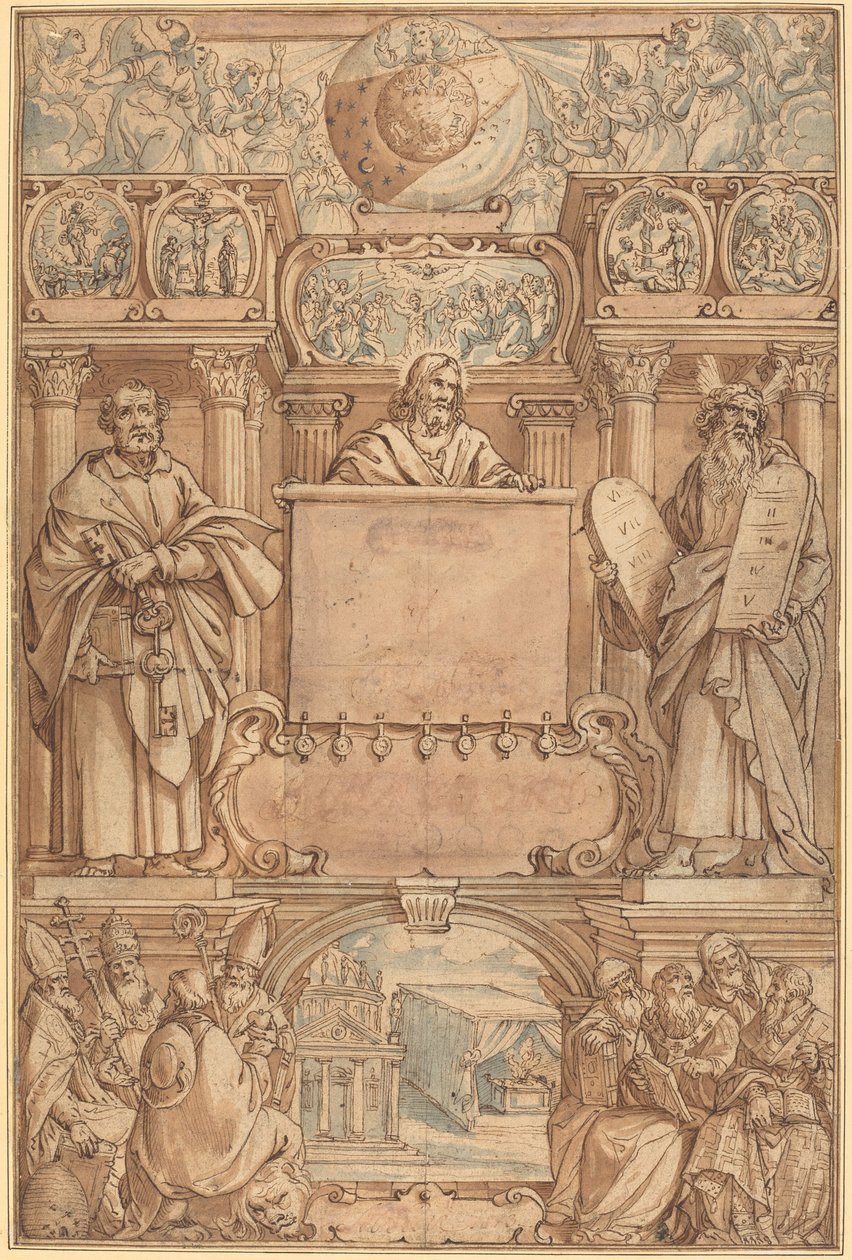 Pagina del titolo per una Bibbia da Augustin Braun