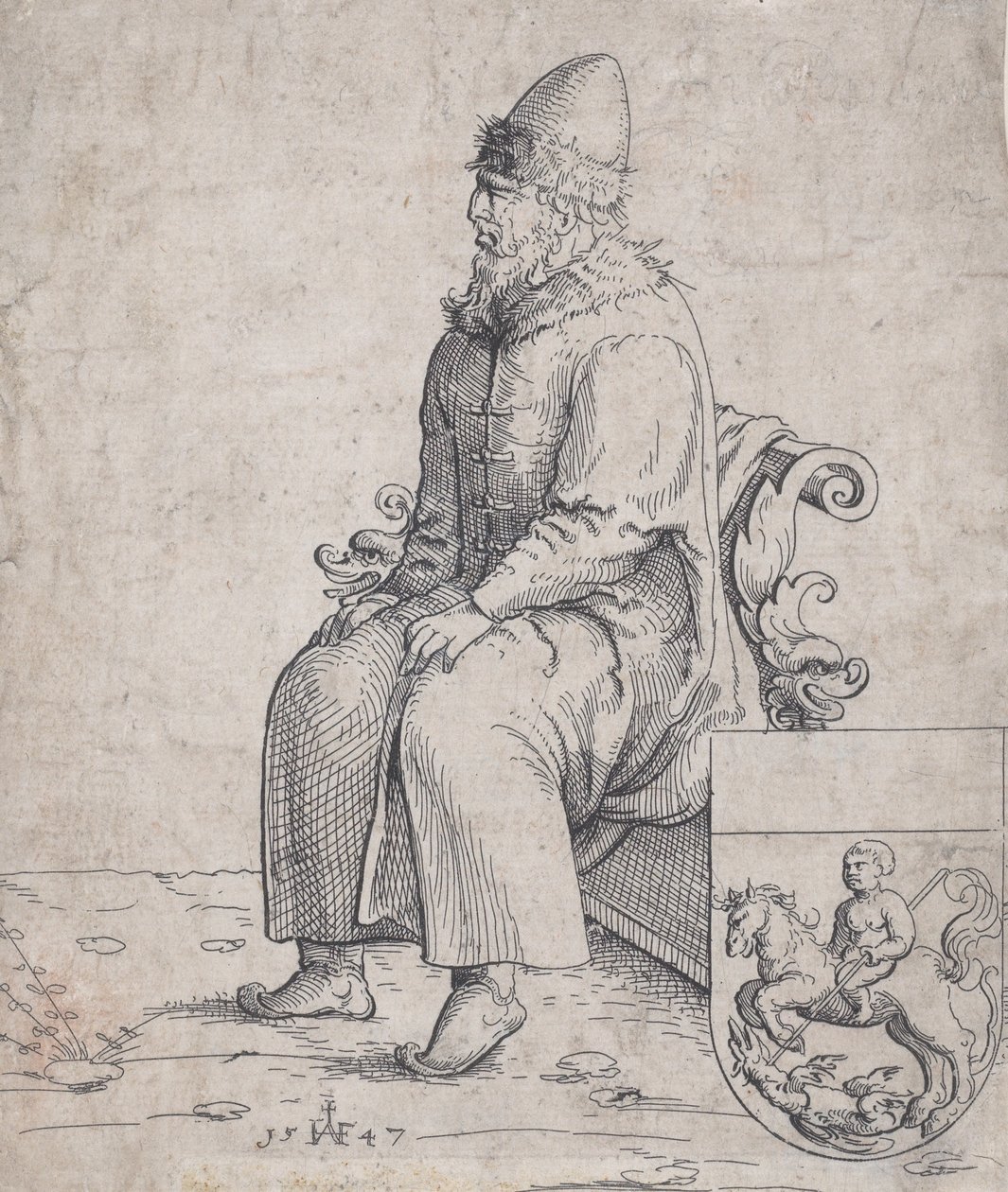 Basilio Basilius, Gran Duca di Russia, 1547 da Augustin Hirschvogel