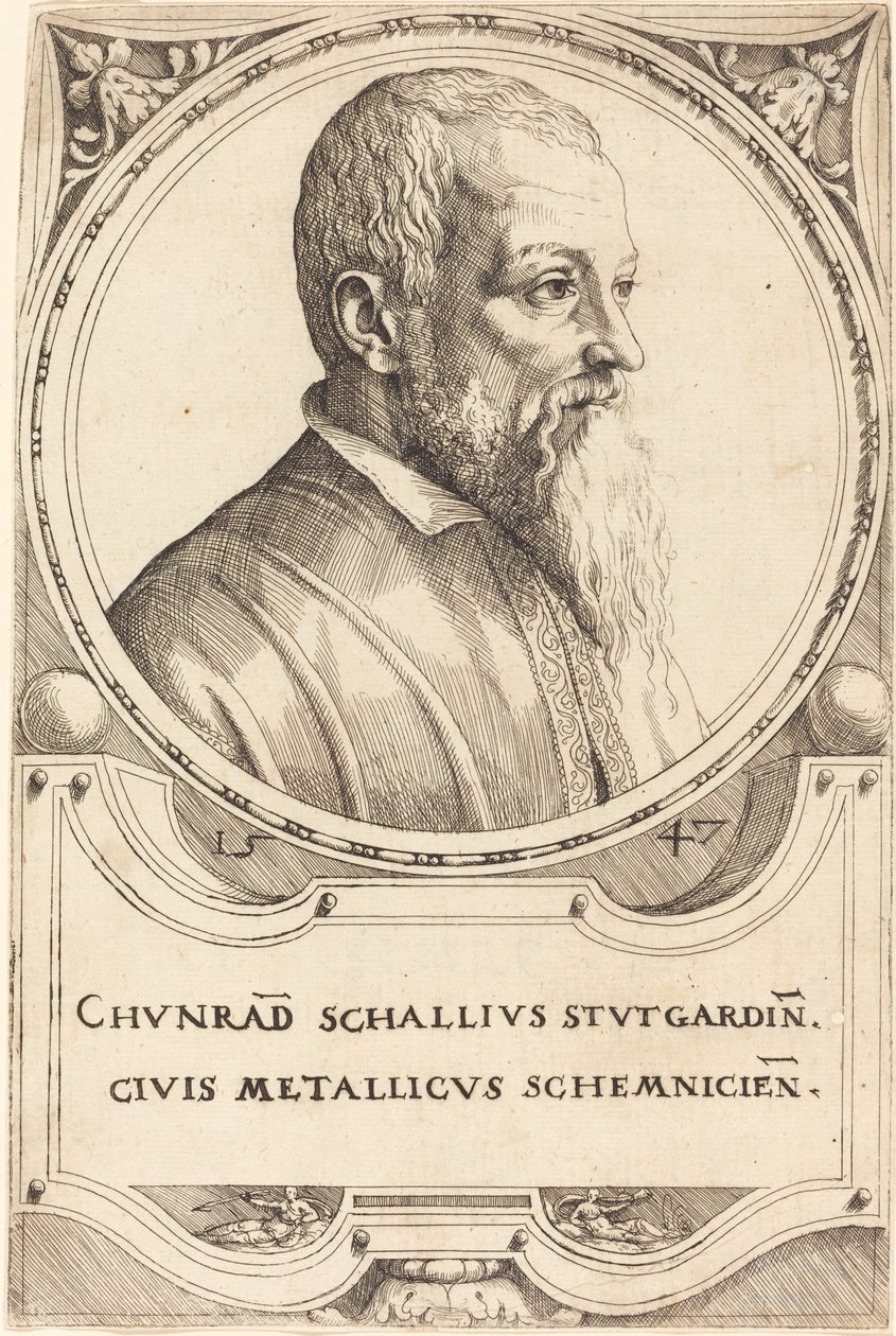 Conrad Schall, 1547 da Augustin Hirschvogel