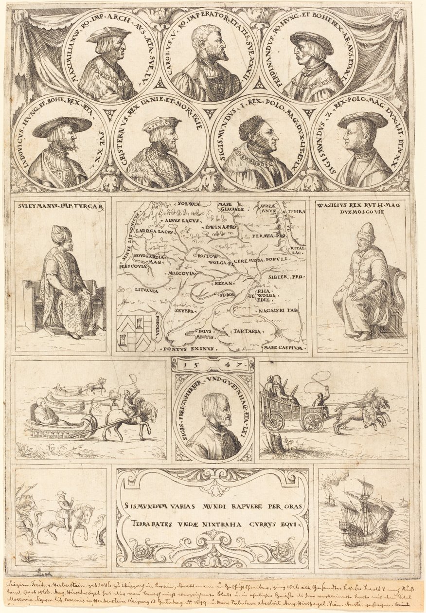 Sigismondo von Herberstein da Augustin Hirschvogel