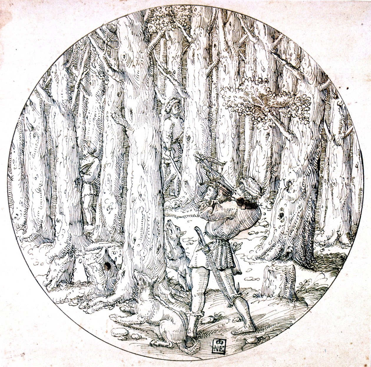 La caccia, c1513-1553 da Augustin Hirschvogel