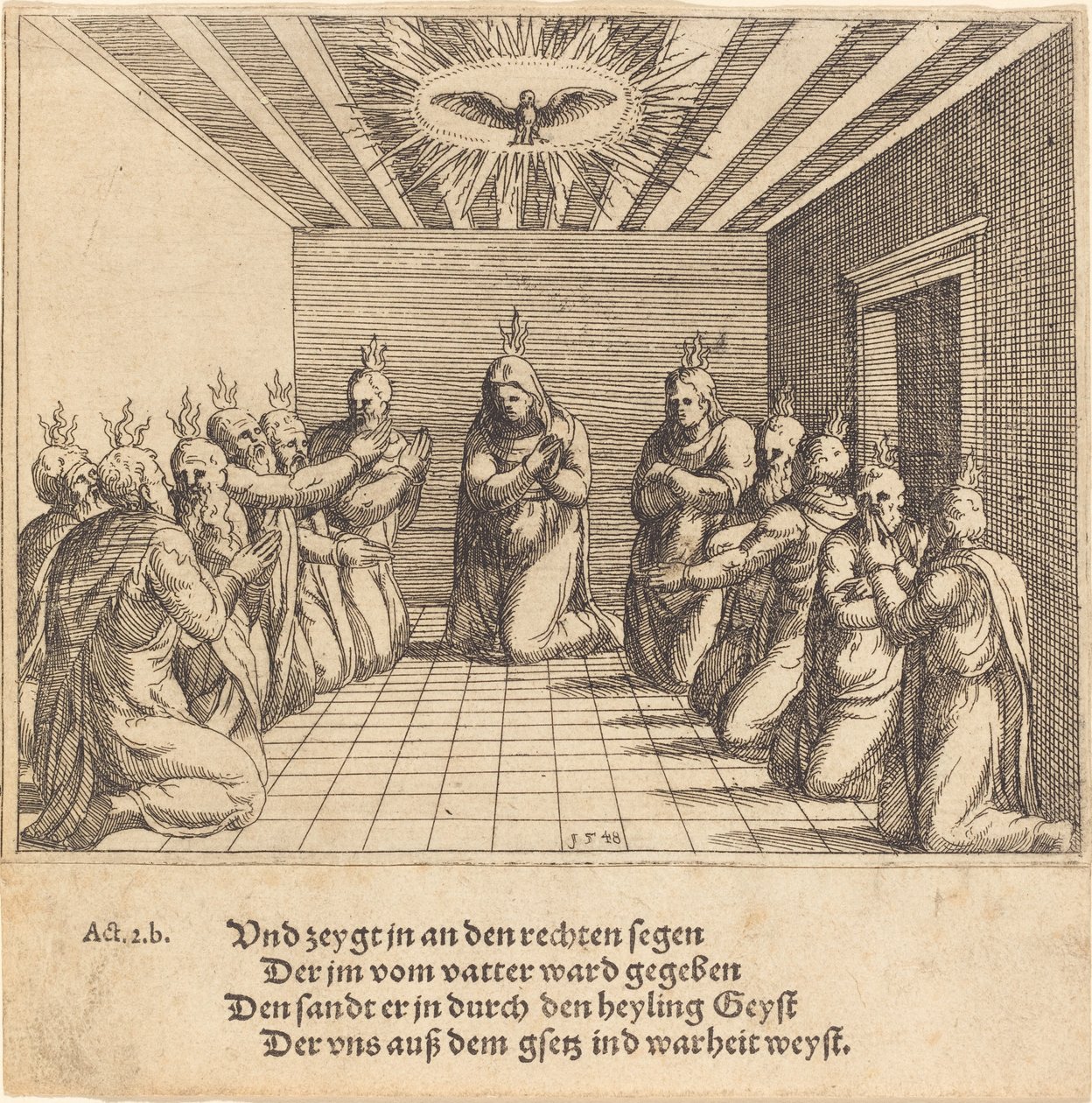 La Discesa dello Spirito Santo da Augustin Hirschvogel