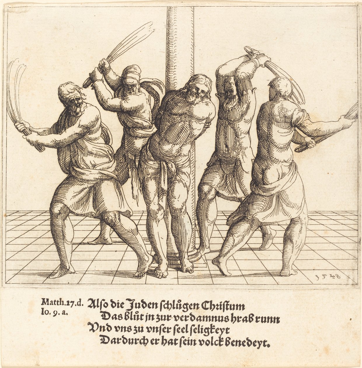 La Flagellazione, 1548 da Augustin Hirschvogel
