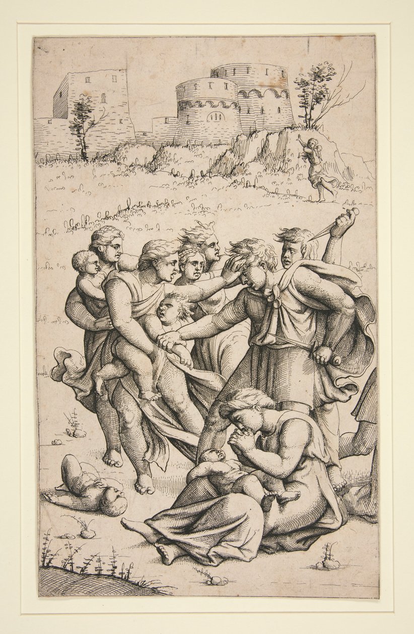 Il massacro degli innocenti (foglio centrale della serie di 3 fogli) da Augustin Hirschvogel