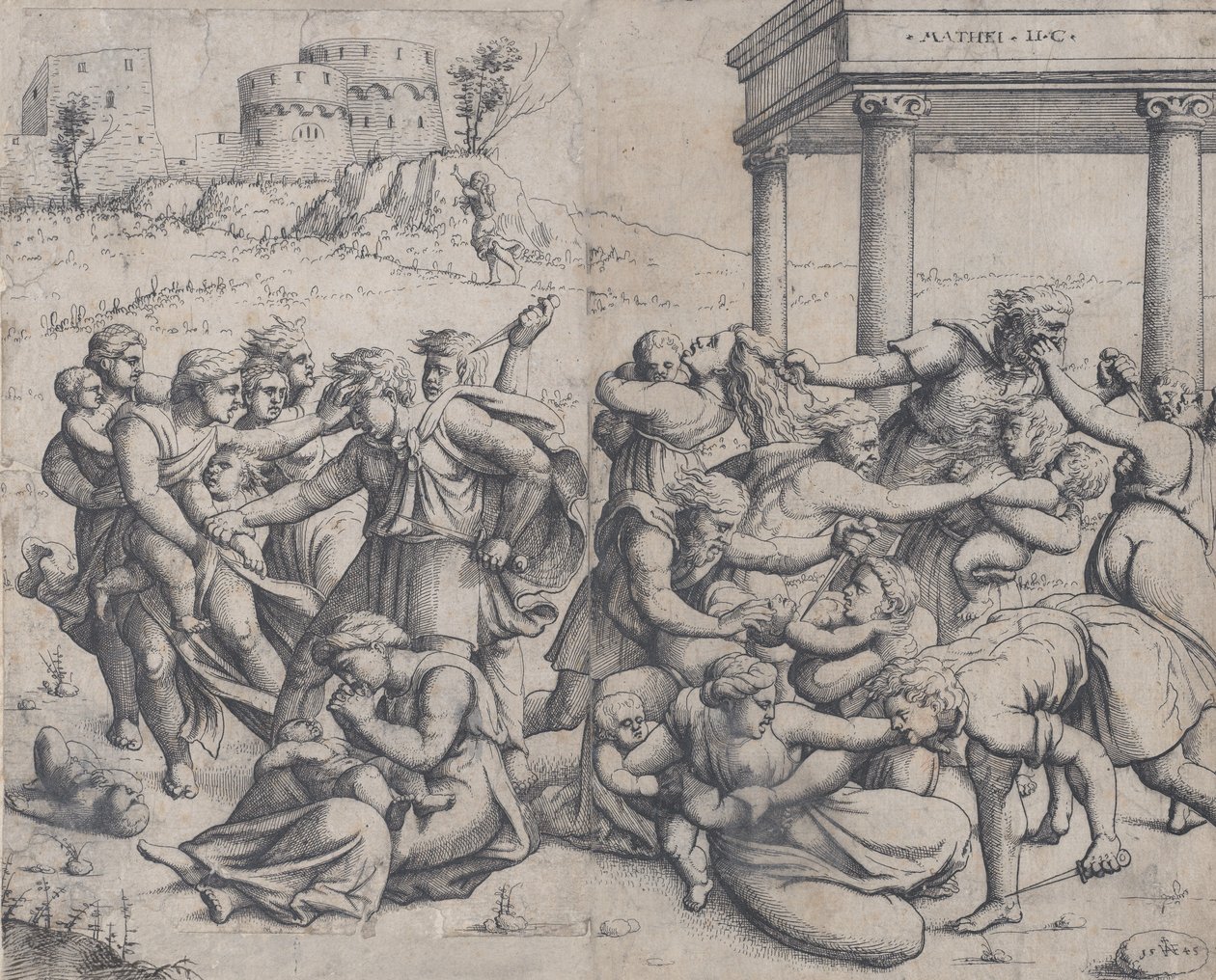Il massacro degli innocenti, 1545 da Augustin Hirschvogel