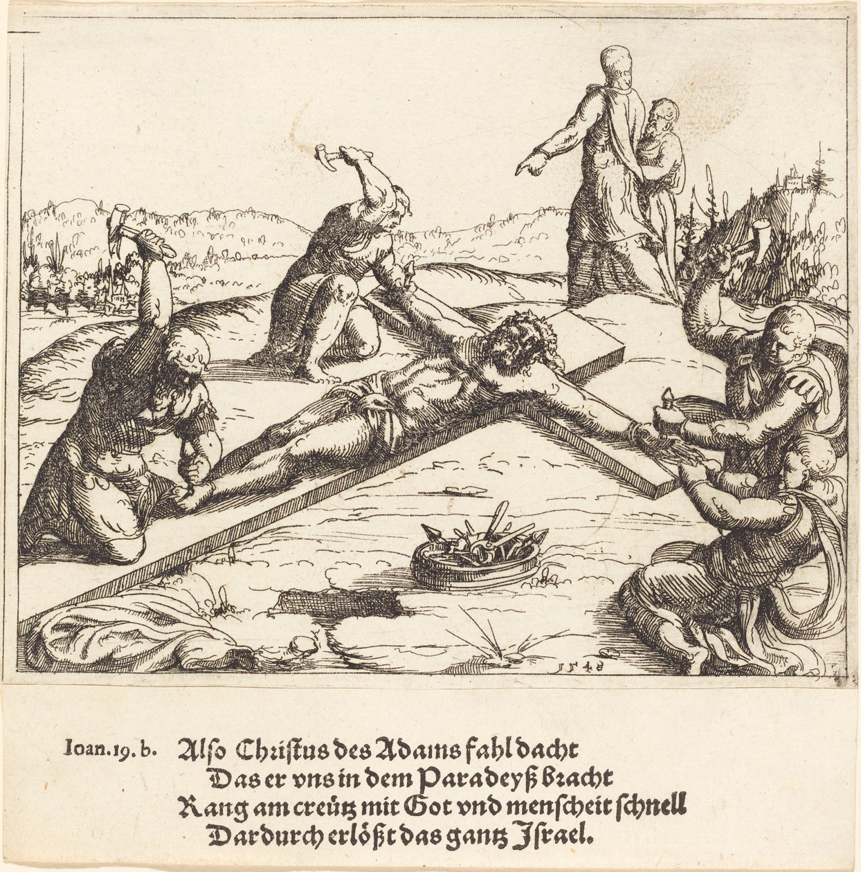 La Crocifissione, 1548 da Augustin Hirschvogel