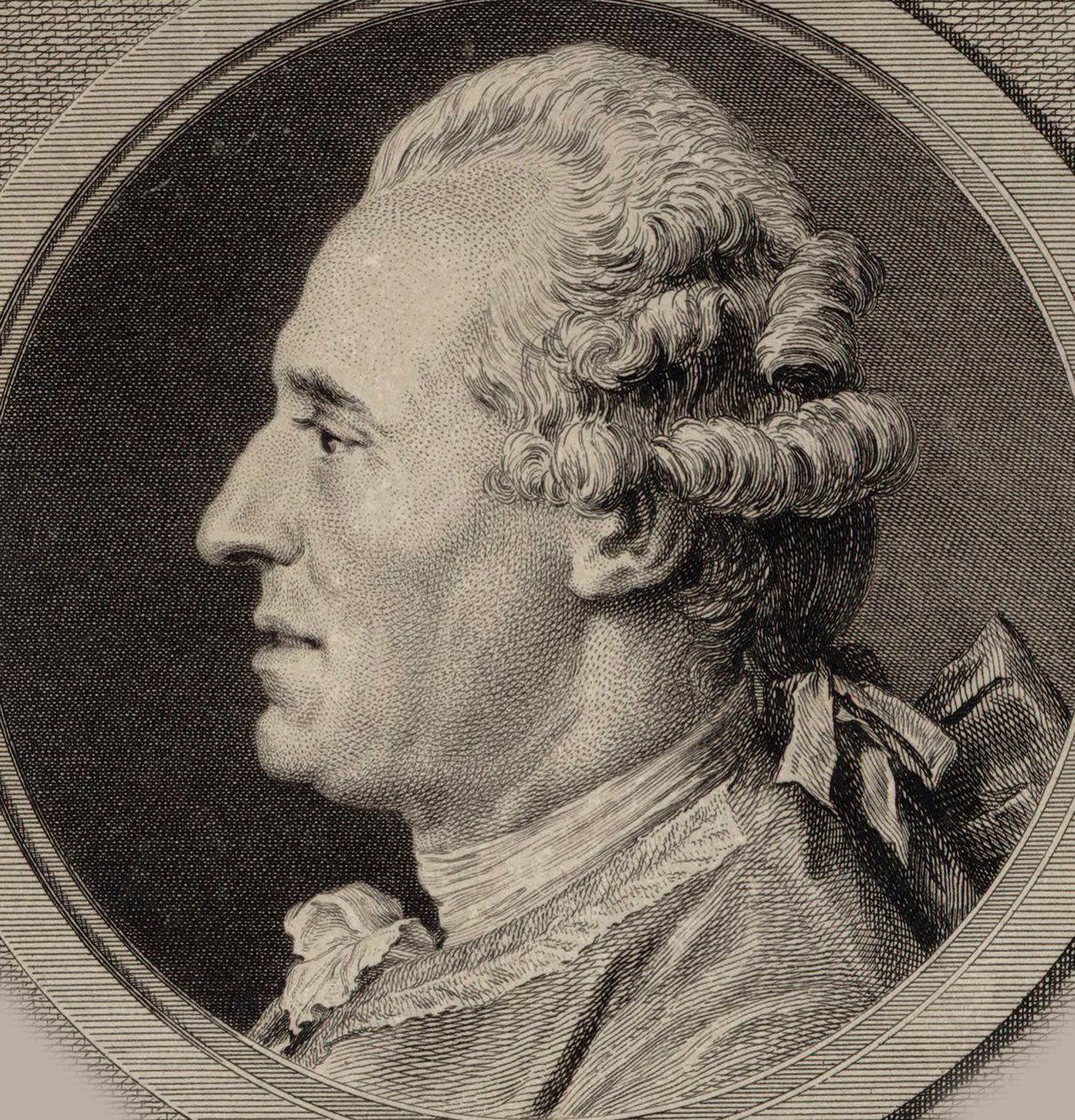Ritratto del violinista e compositore Jean Joseph Cassanéa de Mondonville, 1768 da Augustin Saint Aubin de