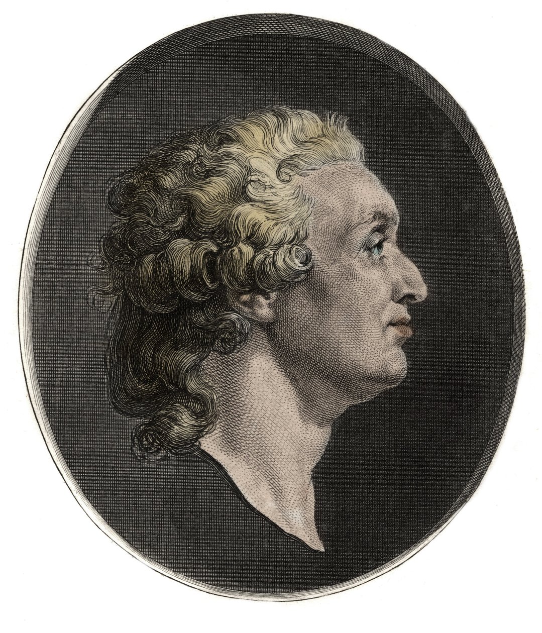 Ritratto di Marie Jean Antoine Nicolas de Caritat, Marchese di Condorcet, dopo Augustin Saint-Aubin da Augustin de (after) Saint Aubin