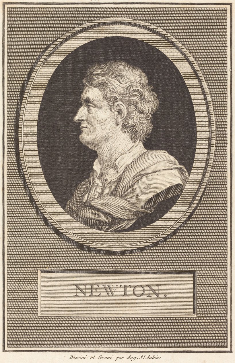 Isaac Newton da Augustin de Saint-Aubin