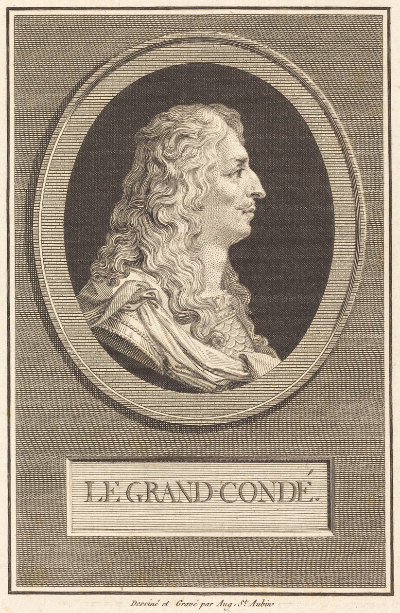 Il Grand Condé da Augustin de Saint-Aubin