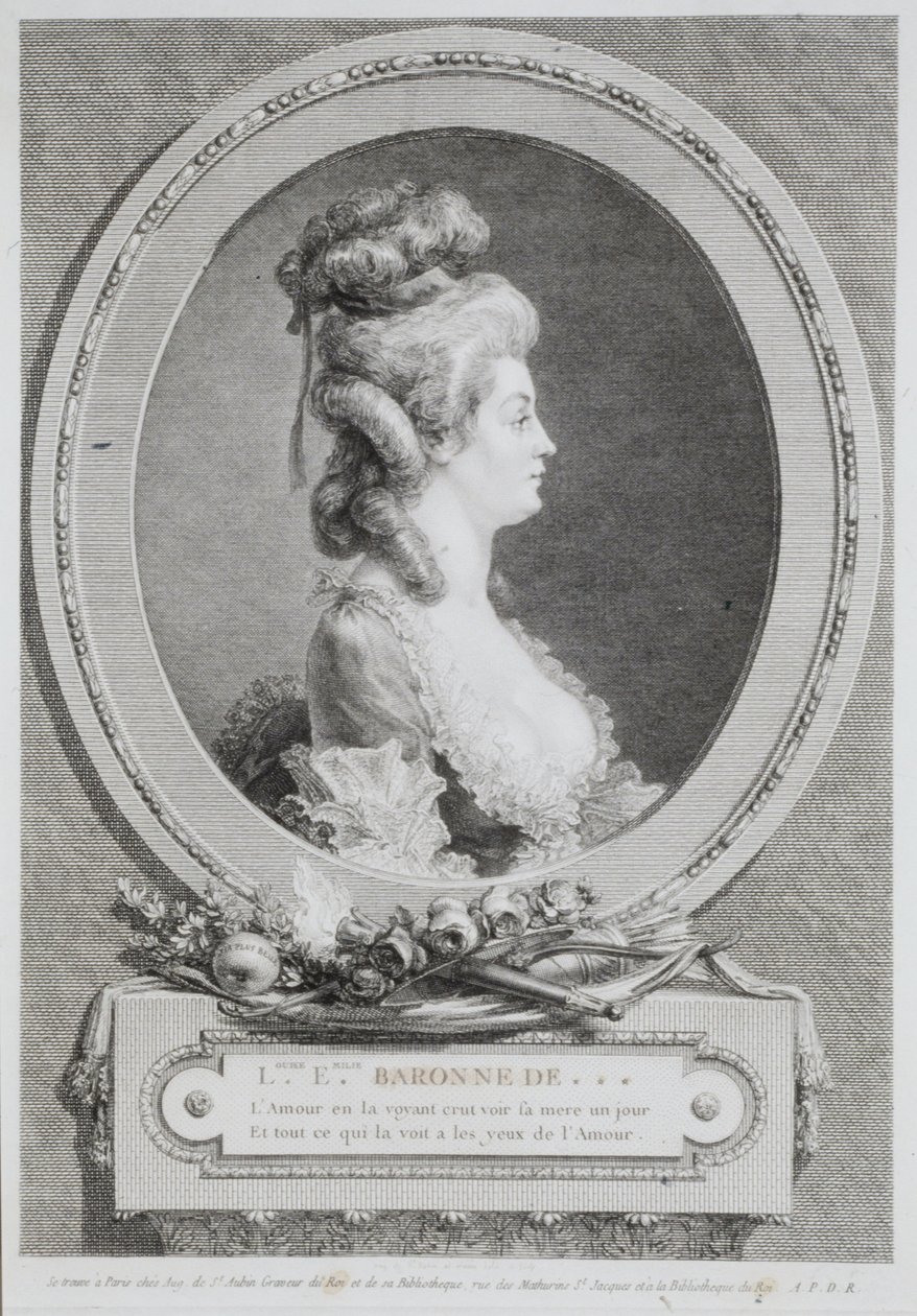 Louise Emilie: baronessa d’Andlau da Augustin de Saint-Aubin