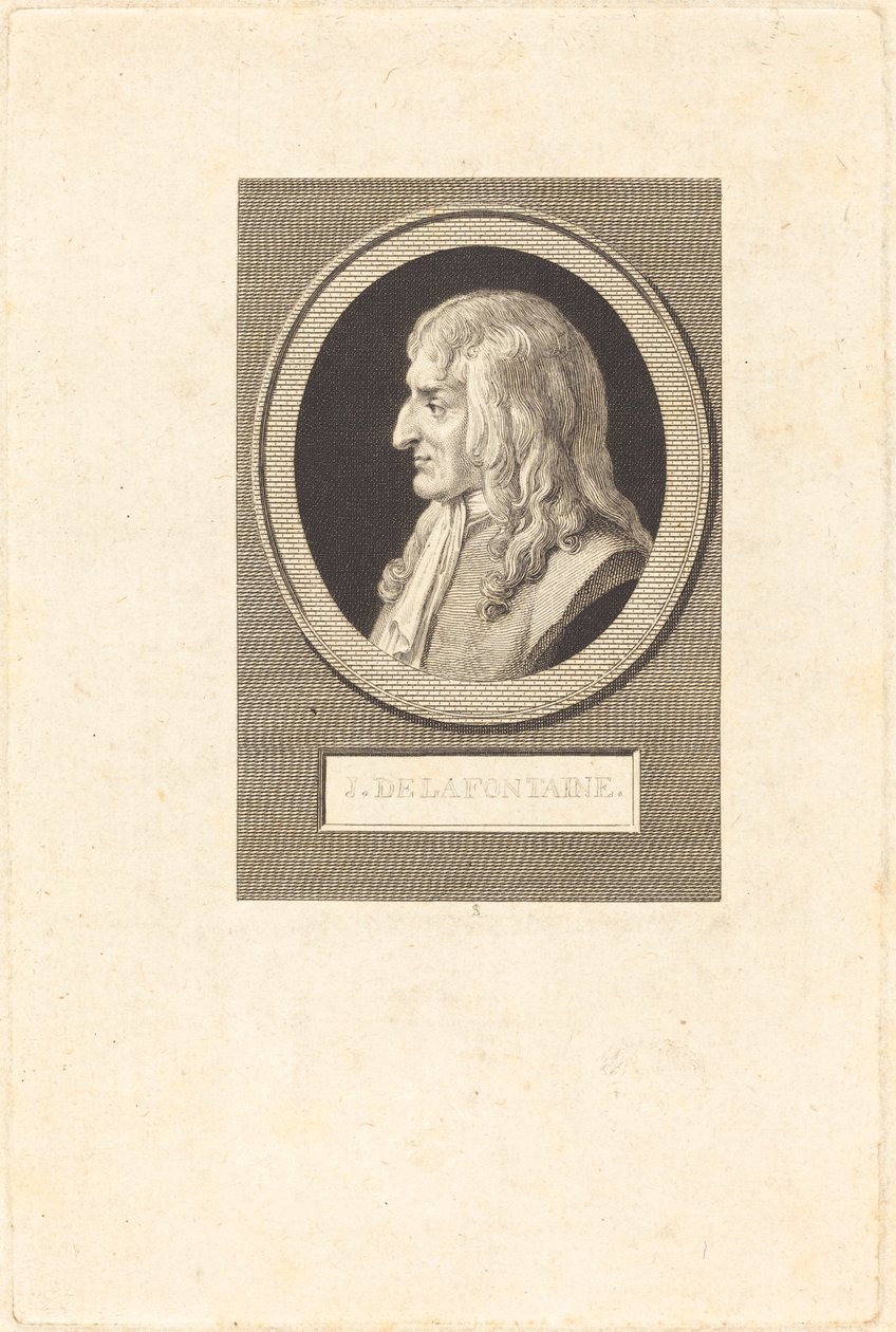 Jean de La Fontaine da Augustin de Saint Aubin