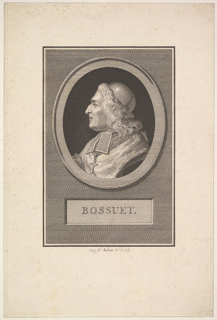 Ritratto di Bossuet, 1803 da Augustin de Saint Aubin