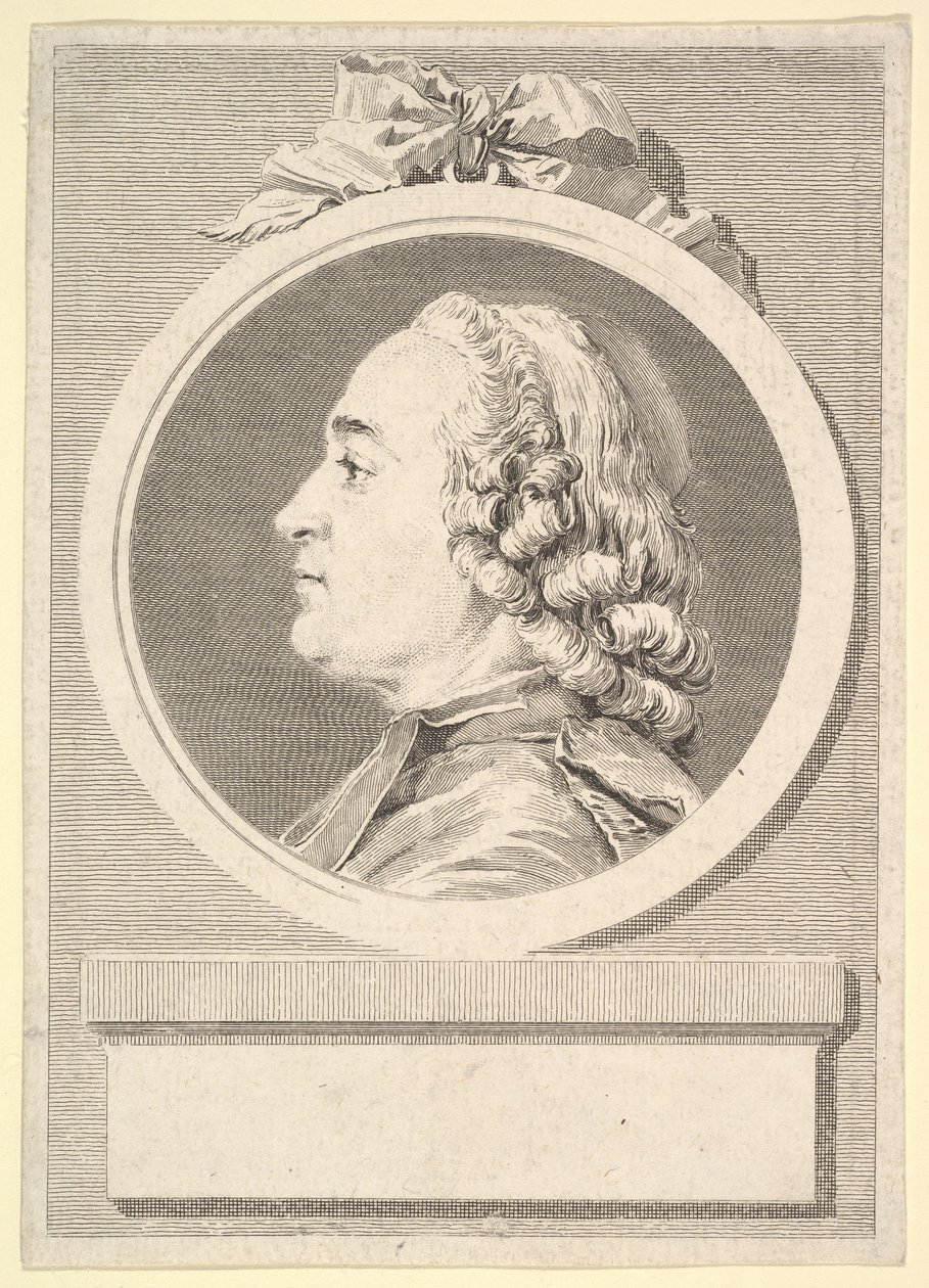 Ritratto di Charles Gauzargues, 1767 da Augustin de Saint Aubin