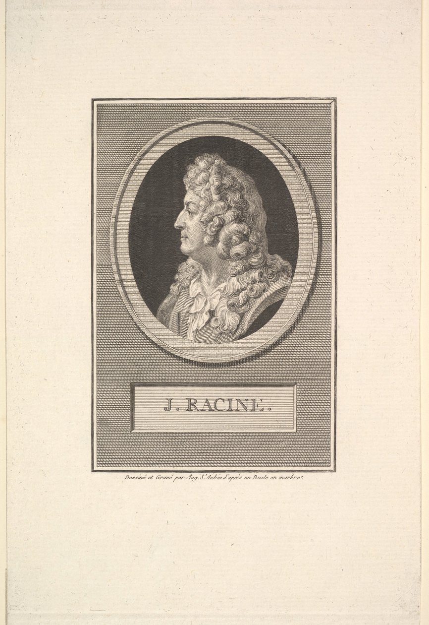 Ritratto di Jean Racine da Augustin de Saint Aubin