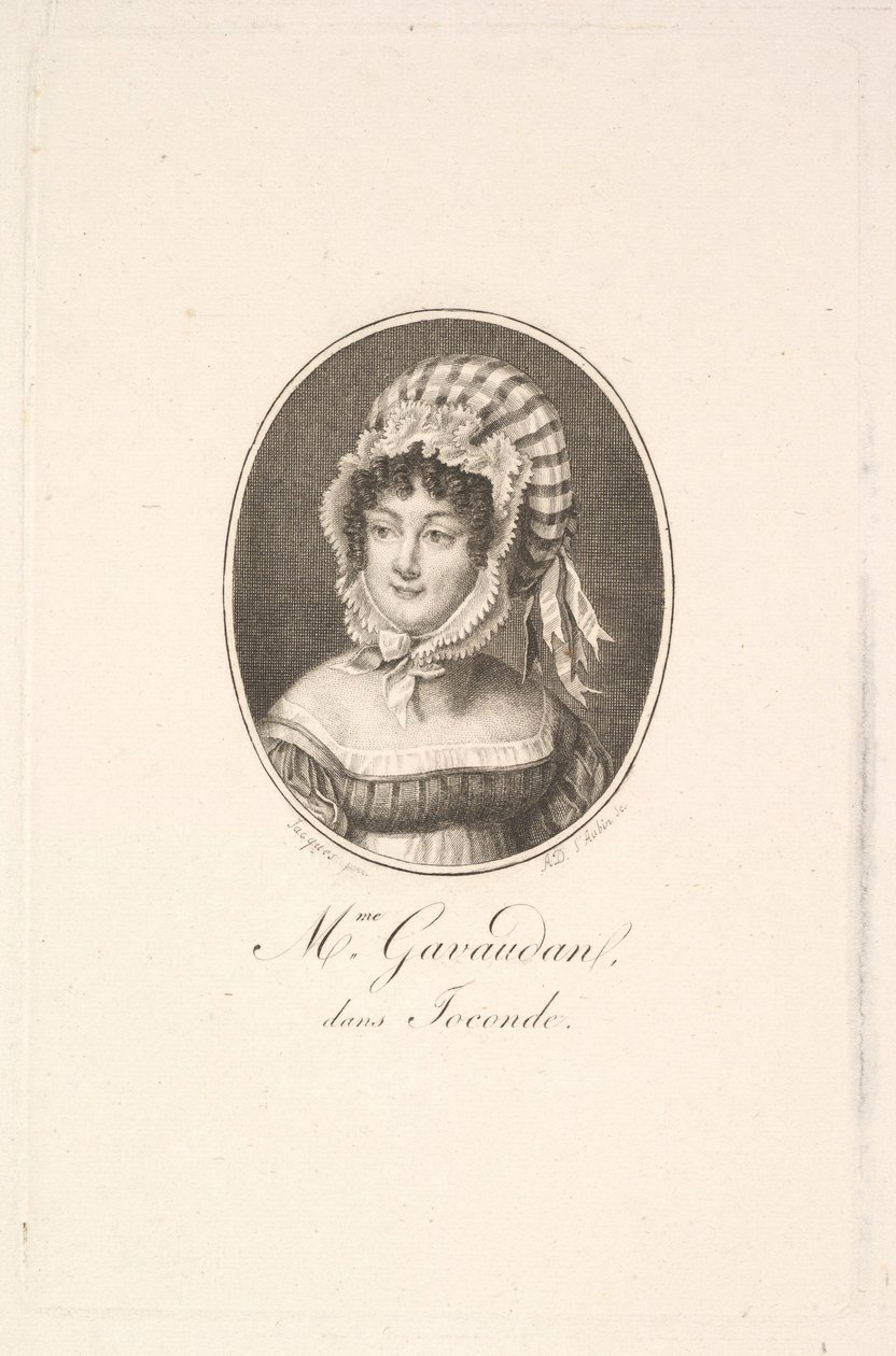 Ritratto di Madame Gavaudan da Augustin de Saint Aubin