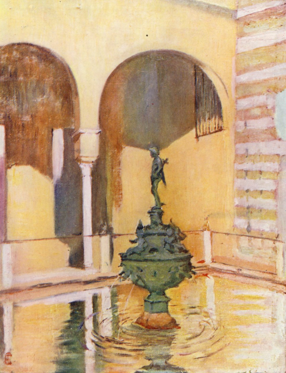 Fontana nel giardino dell