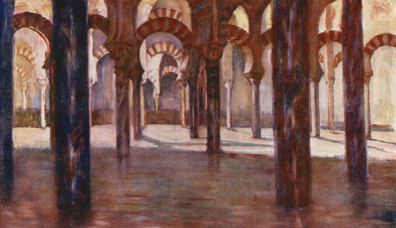 Nella Cattedrale di Cordova (litografia a colori) da Augustine Fitzgerald