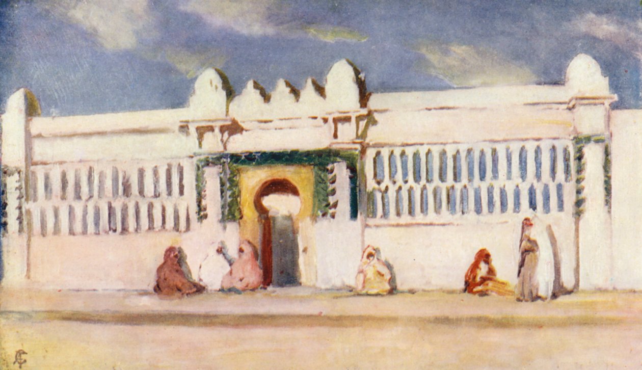 La Medersa, Algeri (litografia a colori) da Augustine Fitzgerald