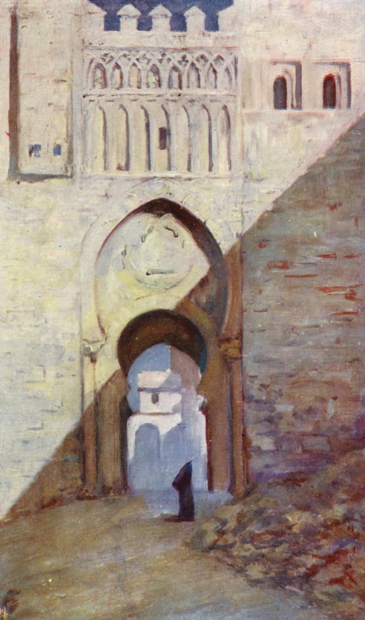 Toledo, Puerta Del Sol (litografia a colori) da Augustine Fitzgerald