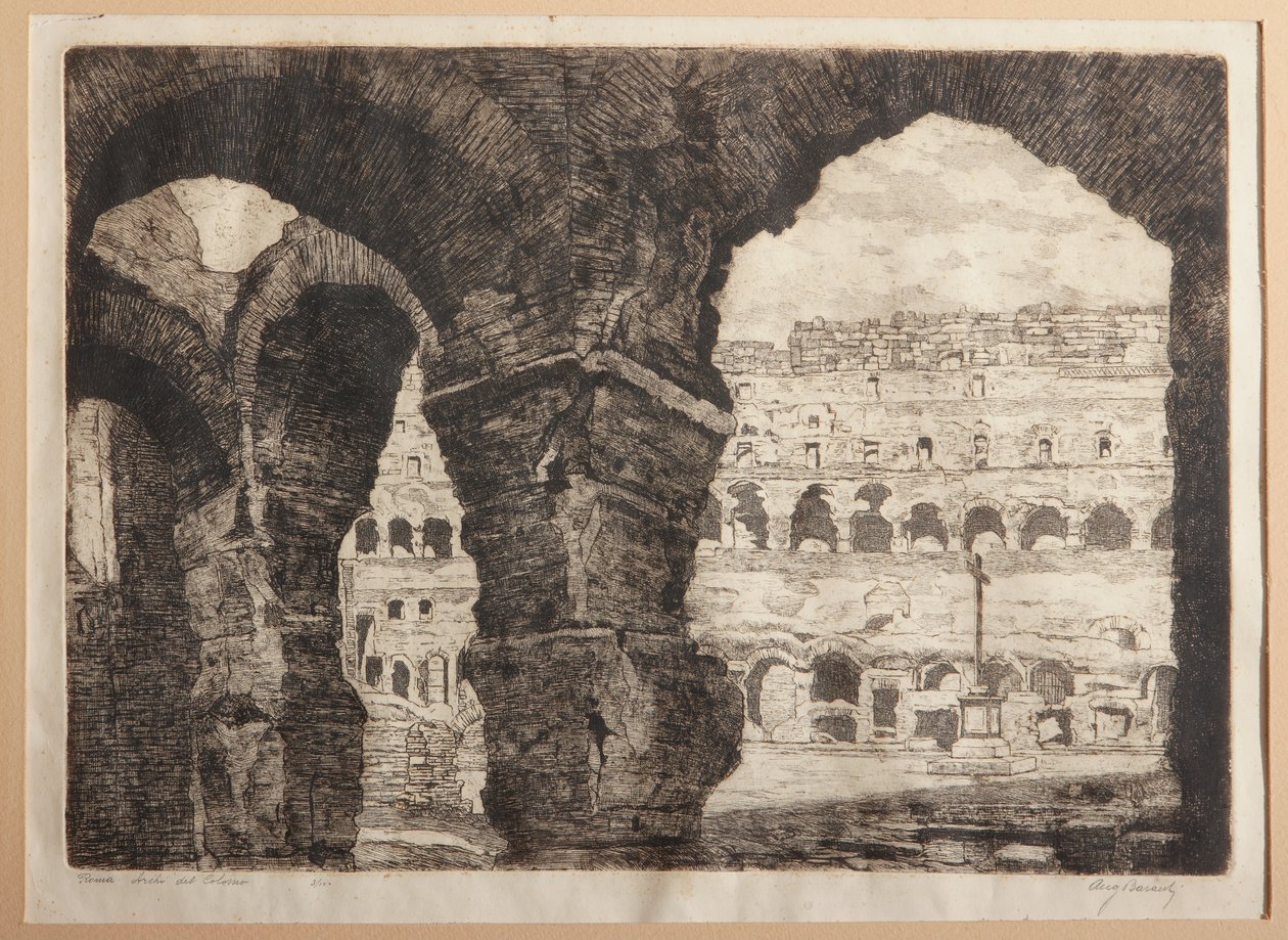 Roma, gli archi del Colosseo da Augusto Baracchi