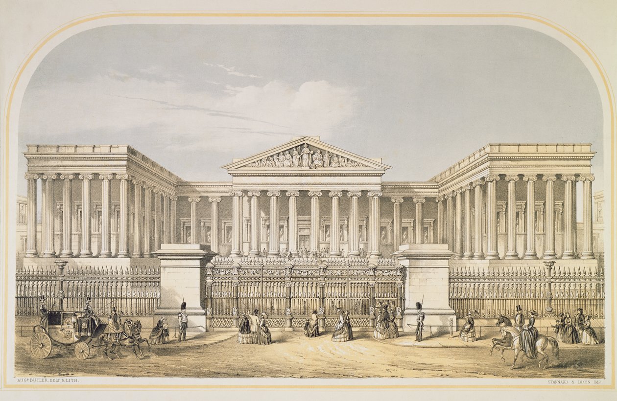 Il British Museum, 1853 da Augustus Butler