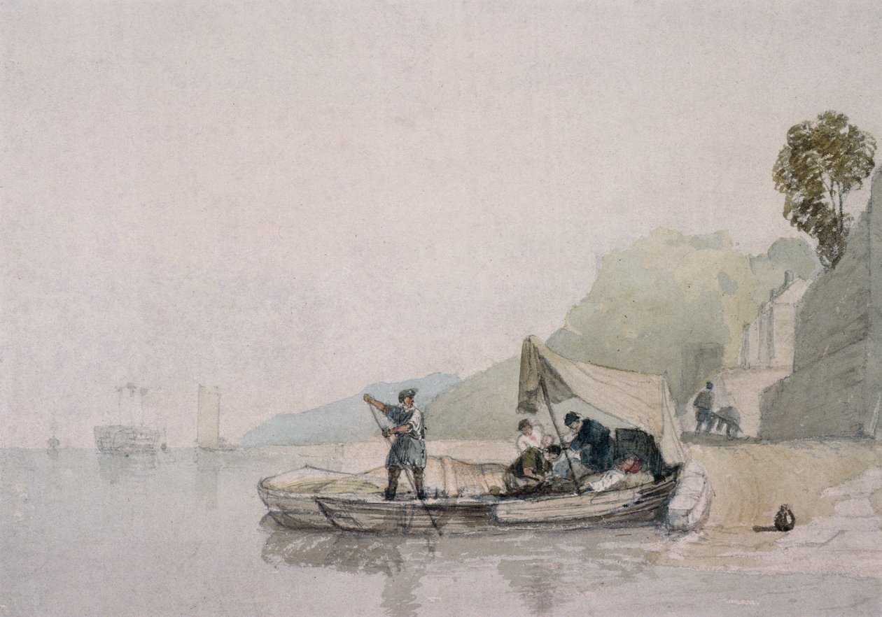 Scena costiera con barche e figure da Augustus Wall Callcott