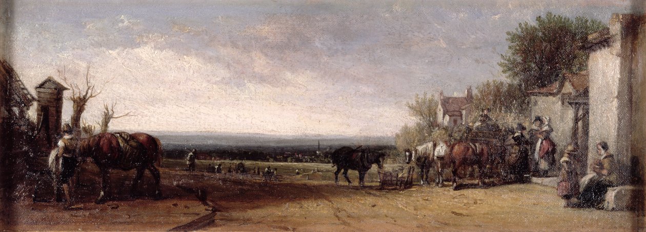 La porta della locanda vicino a Gravesend da Augustus Wall Callcott