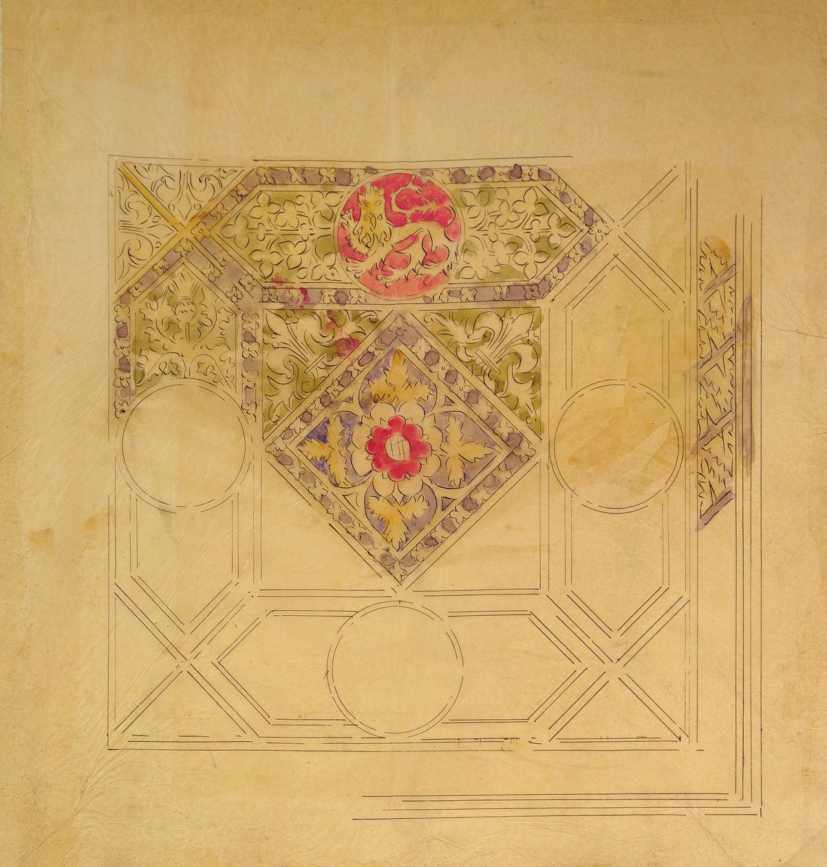 Progetto del soffitto per il Palazzo di Westminster da Augustus Welby Northmore Pugin