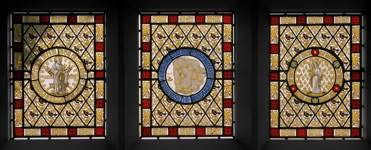 Finestre del Salotto con Rotondi Olandesi da Augustus Welby Northmore Pugin