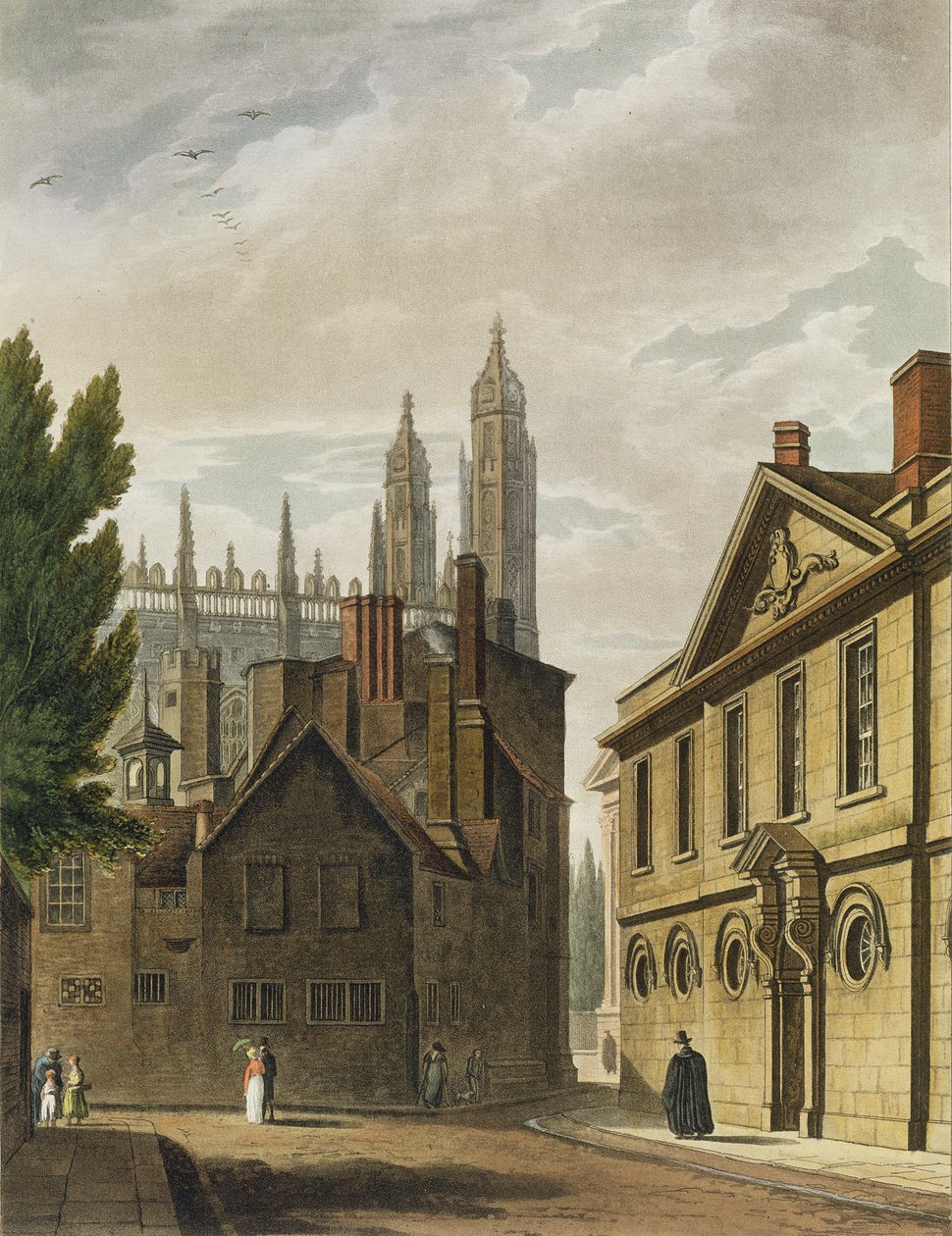 Facciata di Trinity Hall, Cambridge, da 