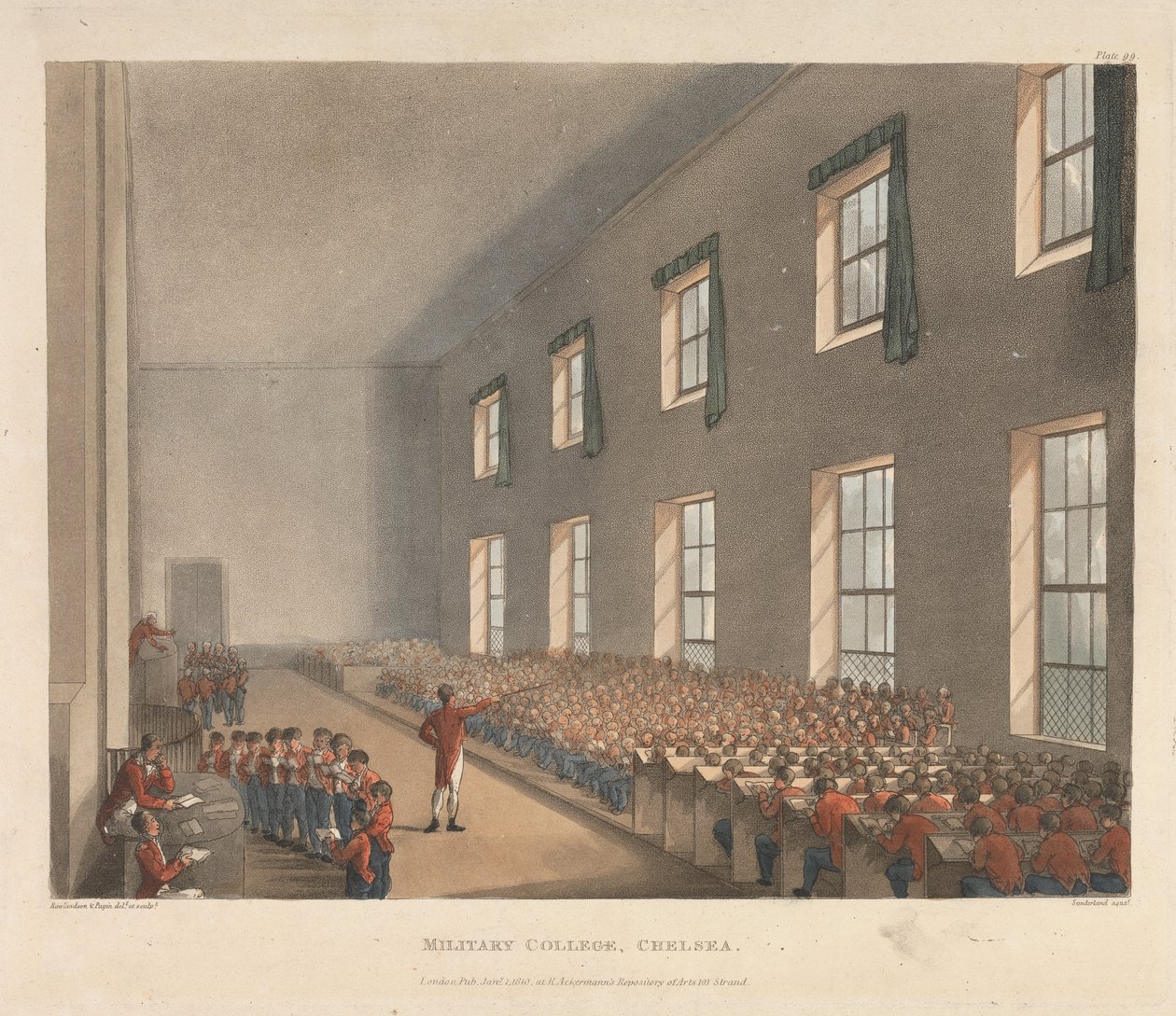 Collegio militare, Chelsea da Augustus Charles Pugin