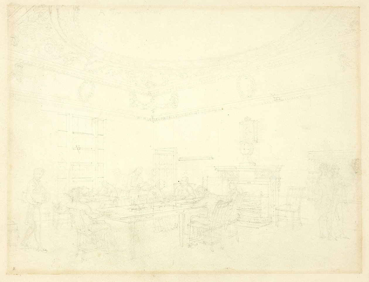 Studio per il Consiglio del Commercio, dal Microcosmo di Londra da Augustus Charles Pugin