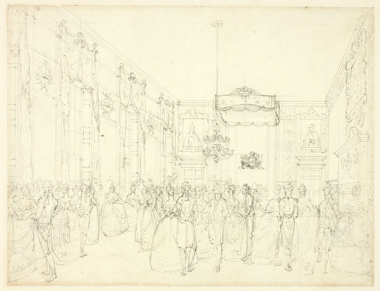Studio per il salotto, St. James, da Microcosm of London da Augustus Charles Pugin