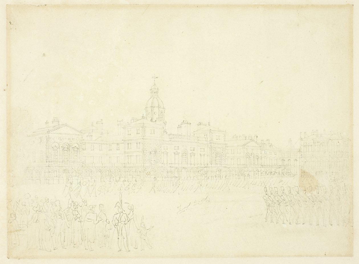 Studio per la guardia montante, St James Park, da Microcosm of London da Augustus Charles Pugin