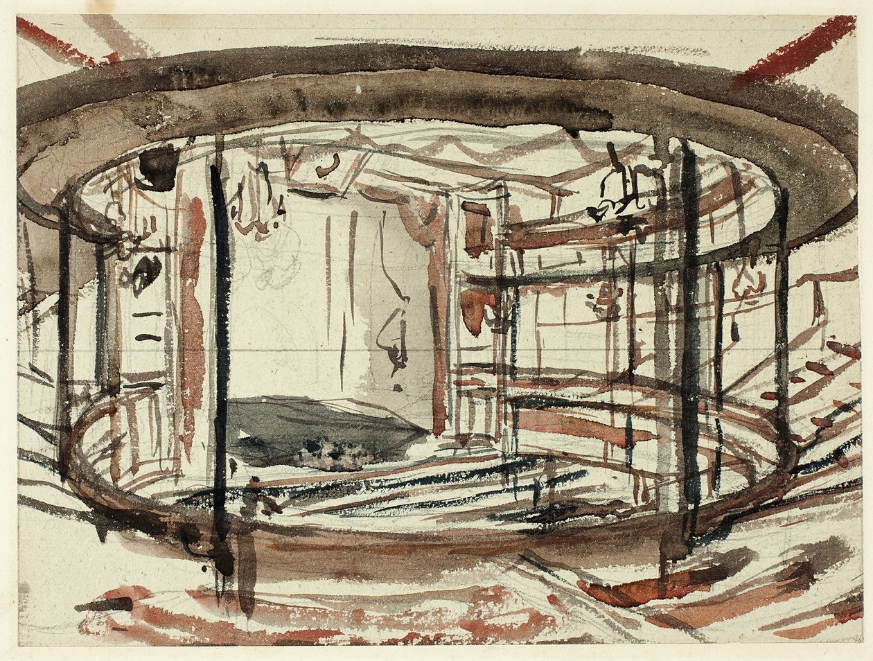 Studio per il Teatro Sadlers Wells da Augustus Charles Pugin