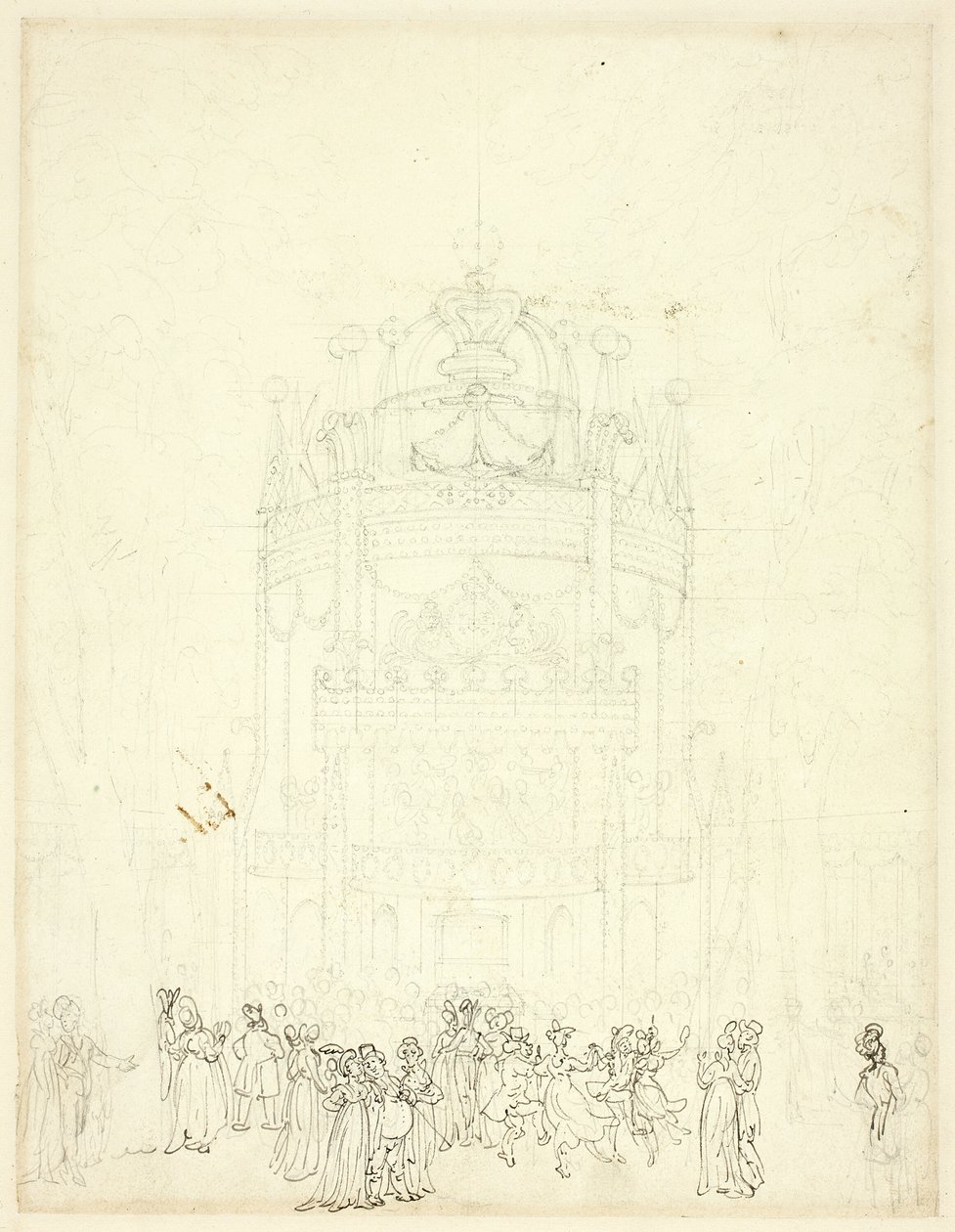 Studio per Vauxhall Garden da Augustus Charles Pugin