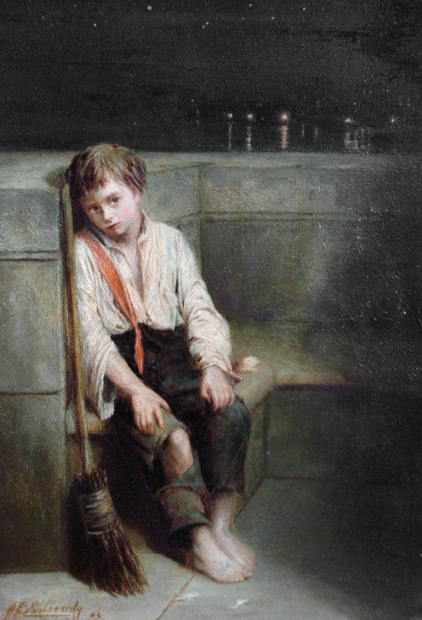 Un Jo londinese - la fine della giornata da Augustus Edwin Mulready