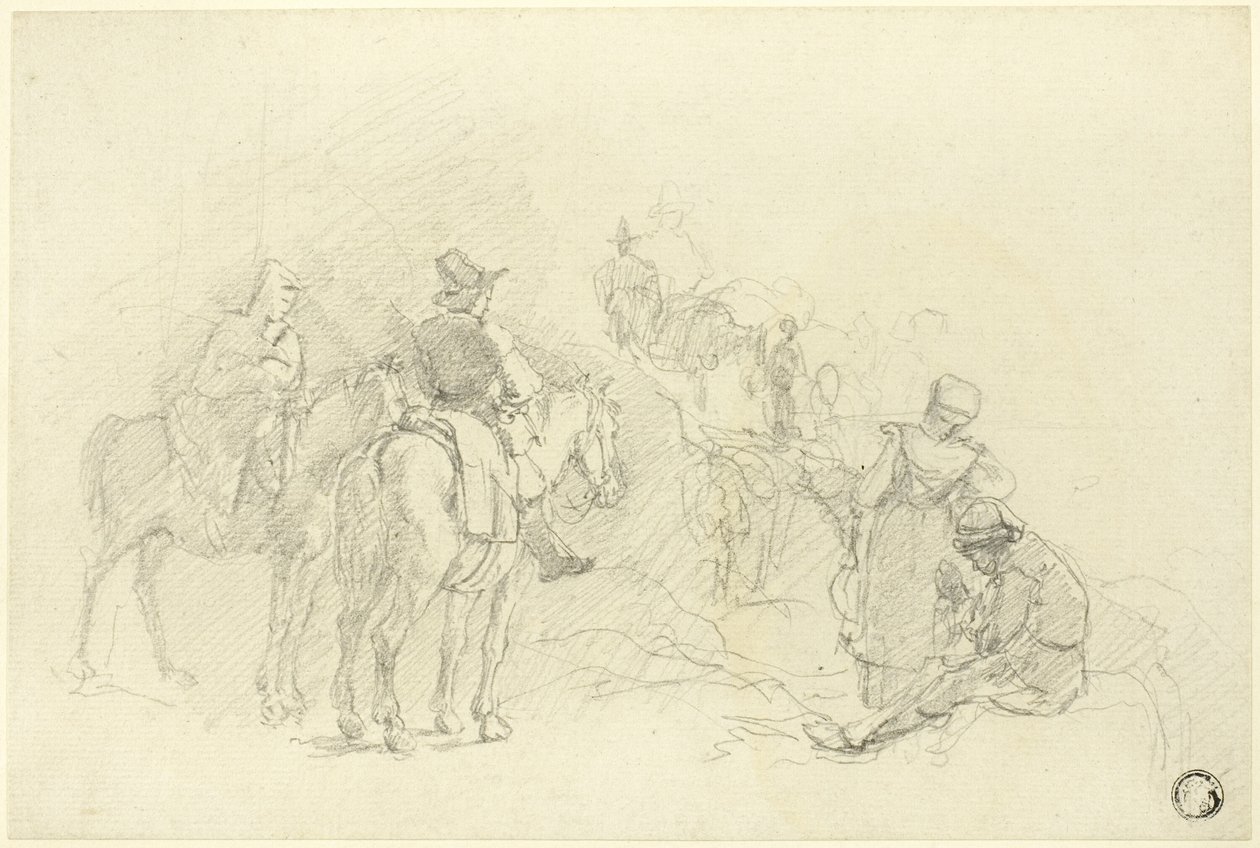 Viaggiatori in riposo da Augustus Wall Callcott
