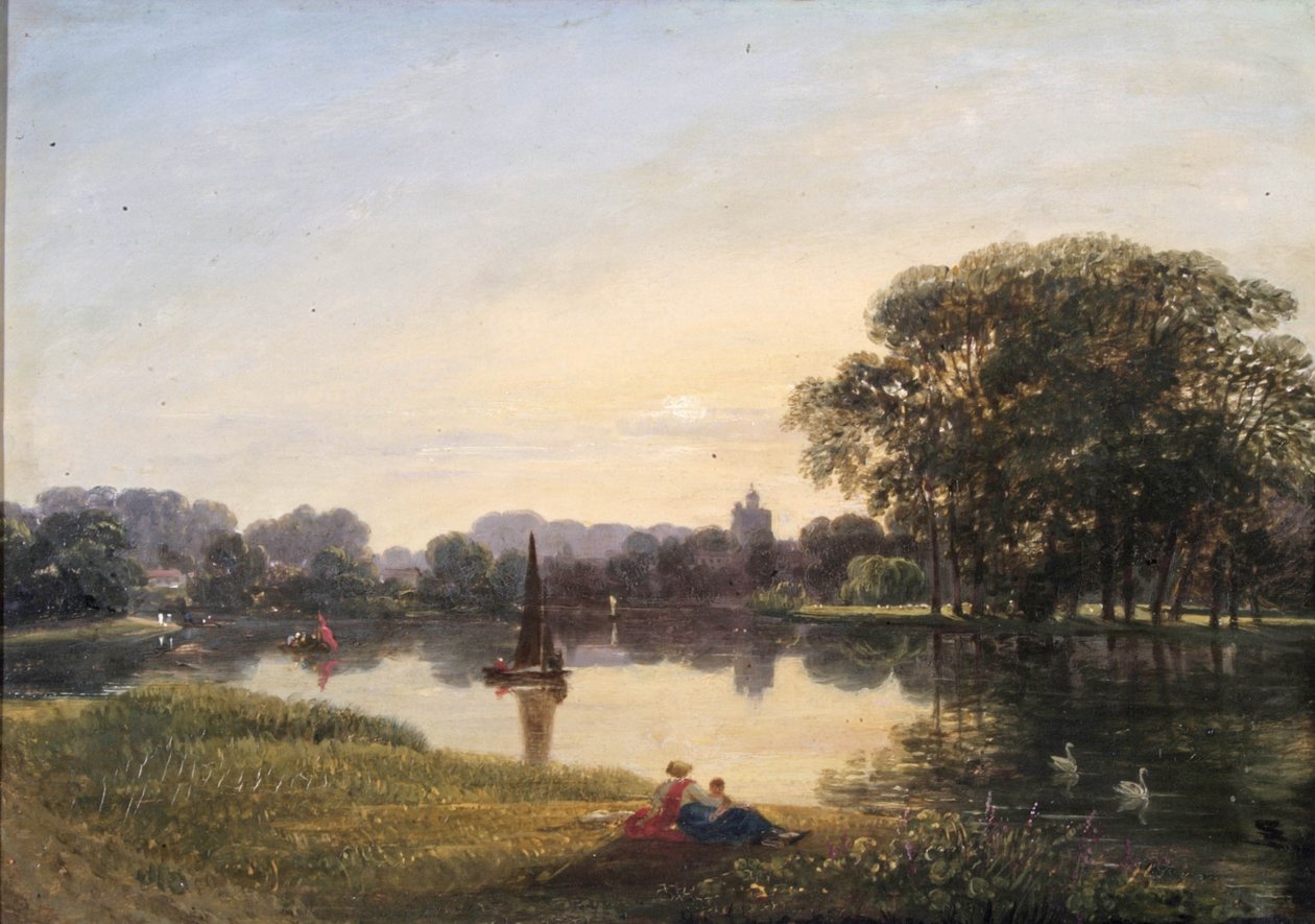 Il fiume a Chiswick, c.1800 da Augustus Wall Callcott