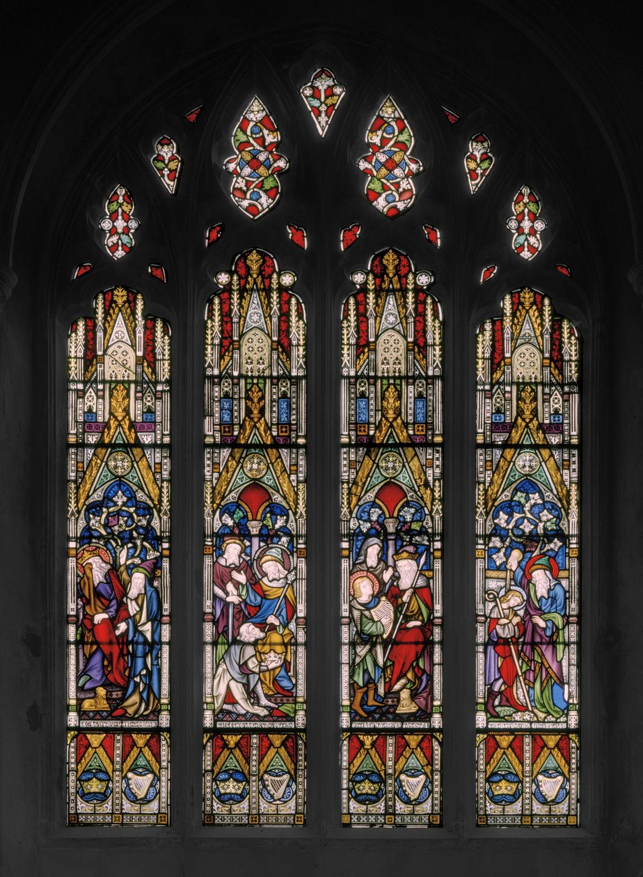 Scene bibliche di Davide e Saul, 1852 da Augustus Welby Northmore Pugin