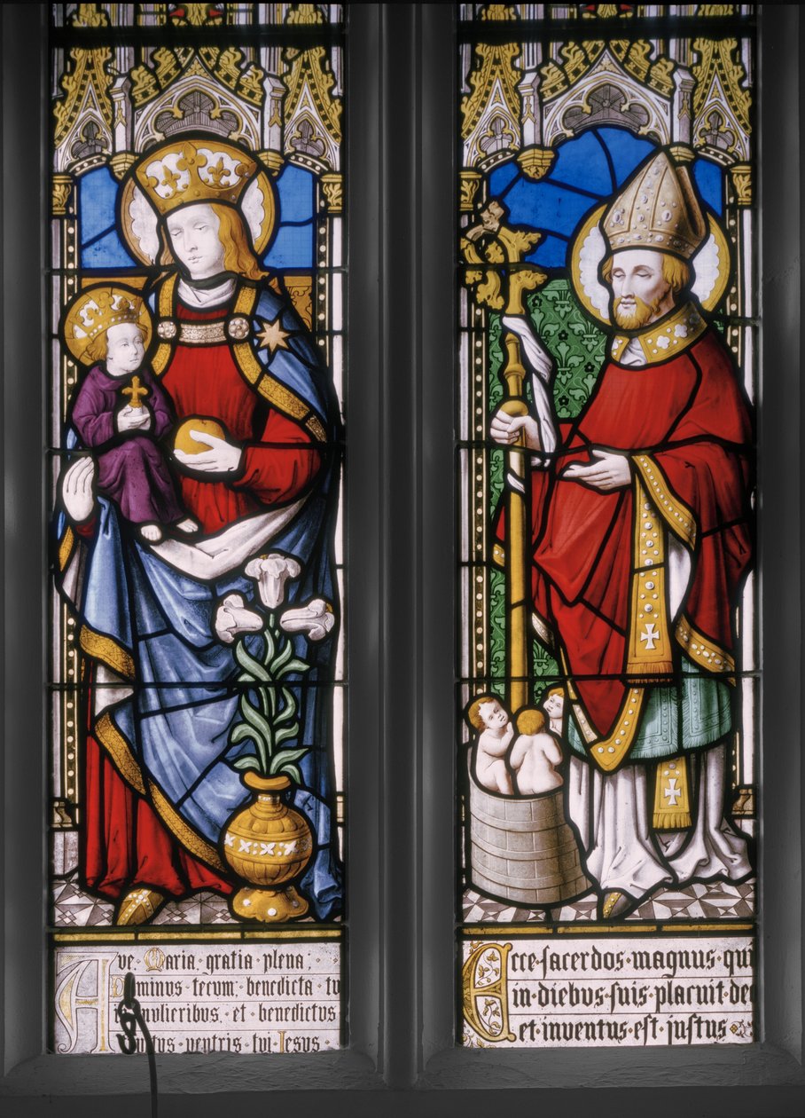 Vergine e Bambino con San Nicola (dettaglio), 1841 da Augustus Welby Northmore Pugin