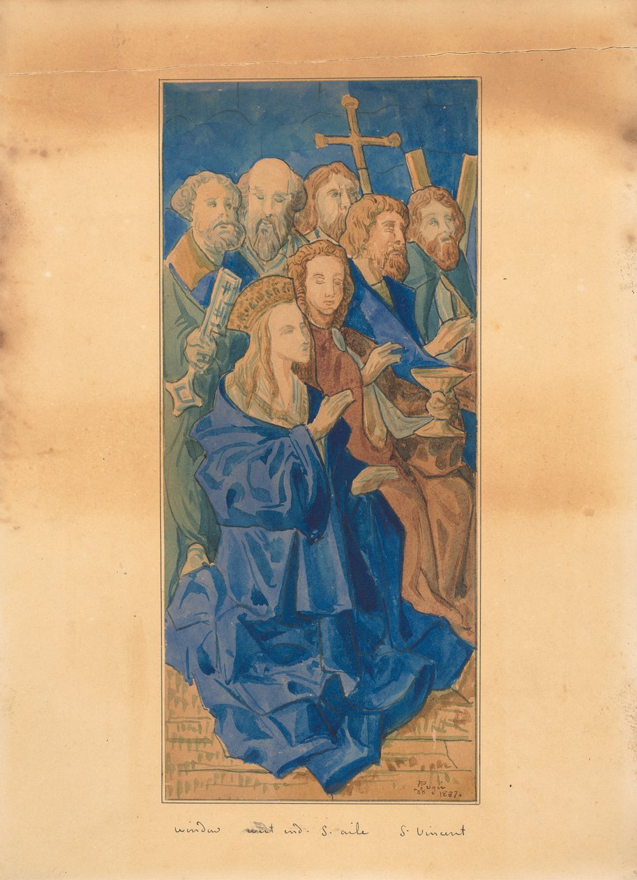 Finestra lato ovest, navata sud, San Vincenzo da Augustus Welby Northmore Pugin