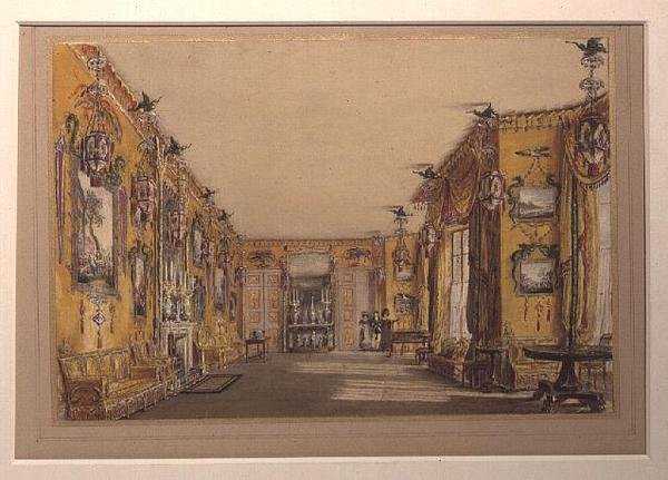 Il Salotto Giallo (Nord) da Augustus Welby Pugin