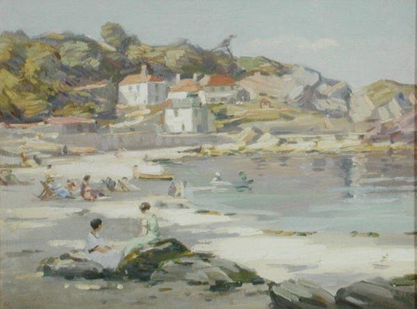 Una spiaggia della Cornovaglia da Augustus William Enness