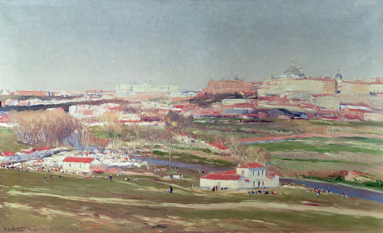 Pradera de San Isidro e Palacio Real oltre, Madrid da Aureliano de Beruete