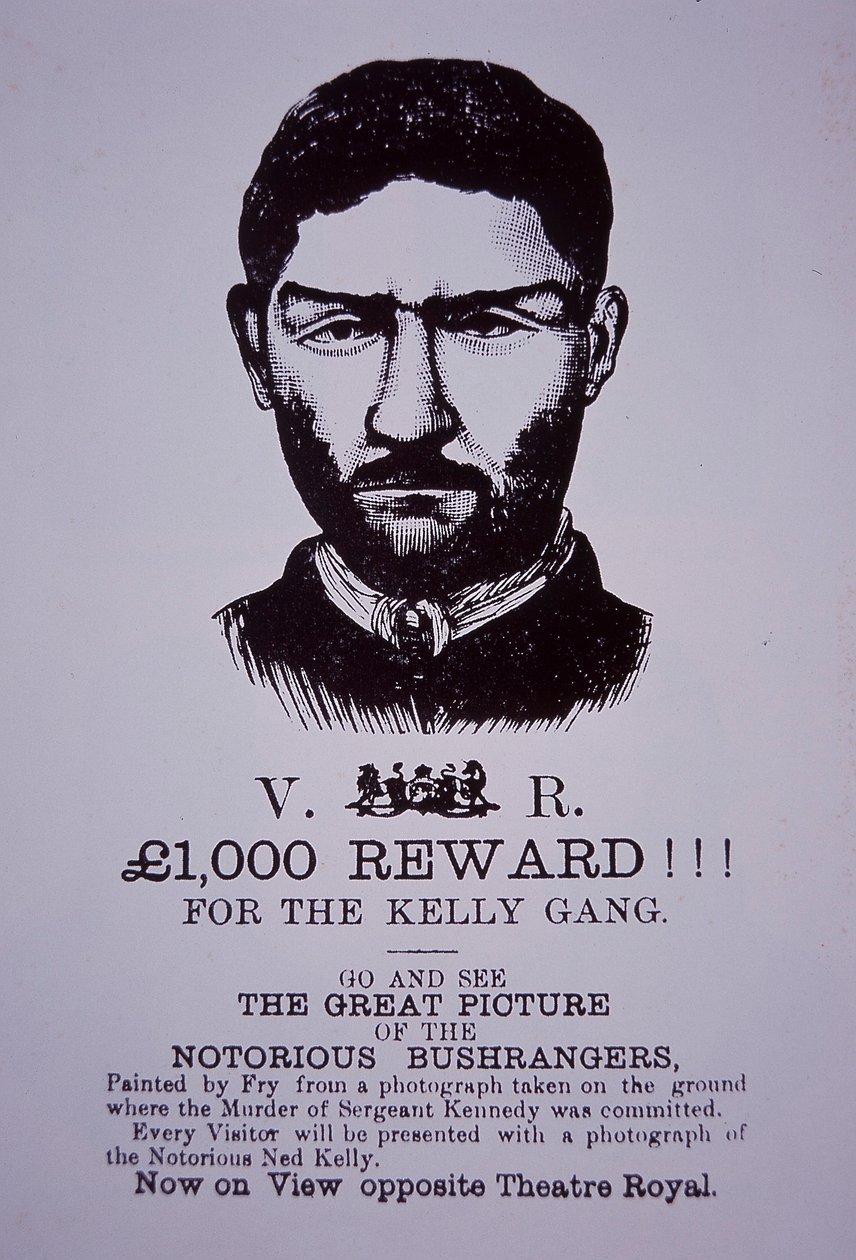 Manifesto della ricompensa di Ned Kelly da Australian School
