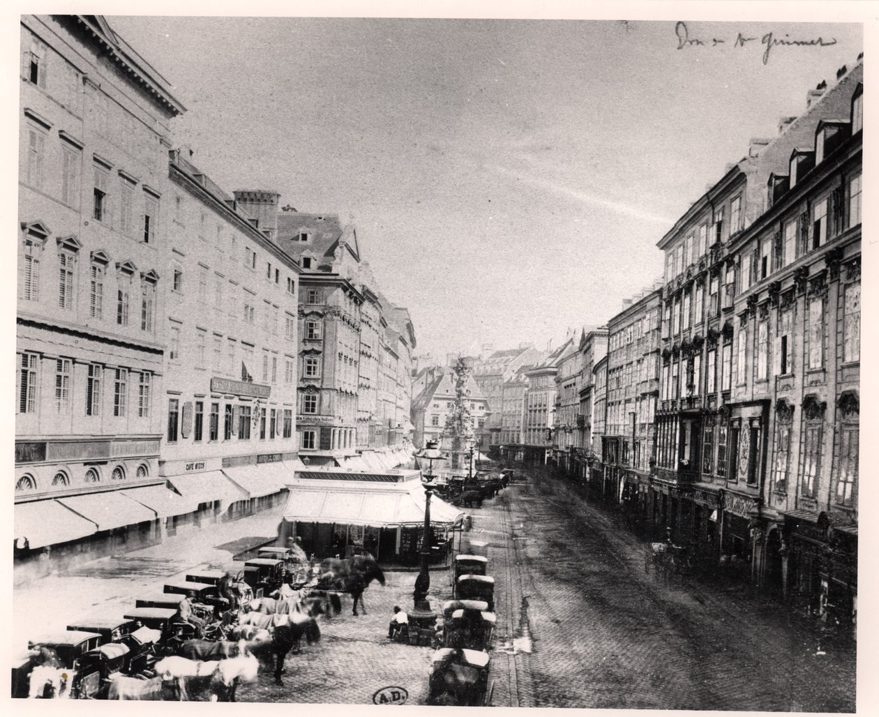 Veduta del Graben, Vienna, c.1860-80 da Austrian Photographer