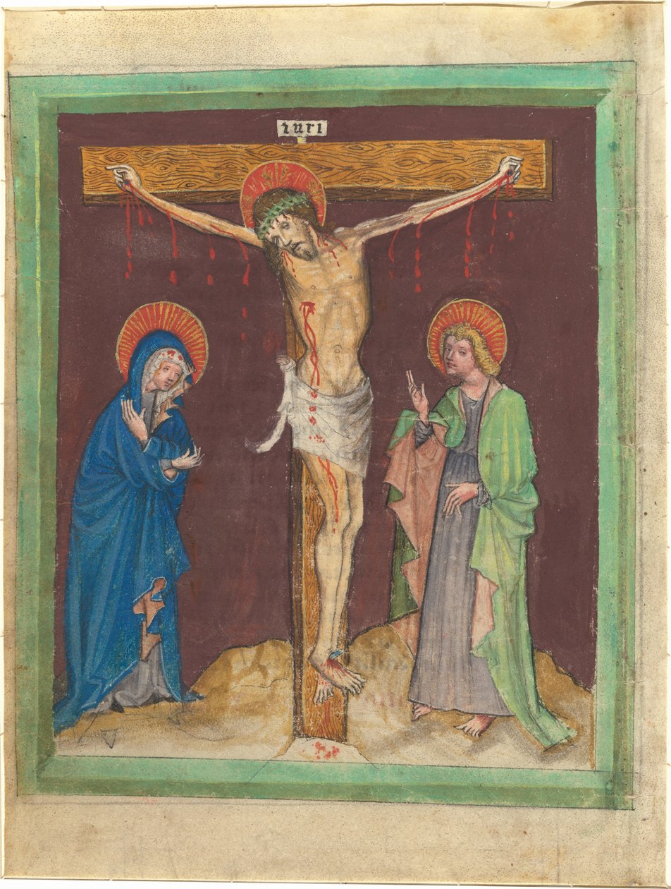 La crocifissione da Austrian 15th Century