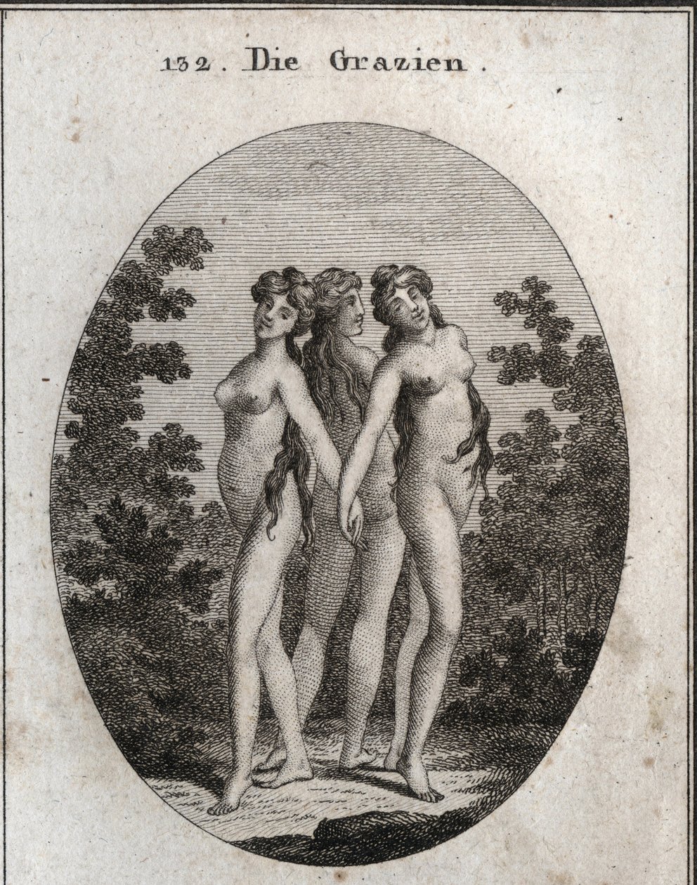 Allegoria delle Grazie. Le tre Grazie: Eufrosine, Aglaya e Talia. da Austrian School